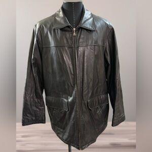 Men's Wilson Classic Black Leather Jacket